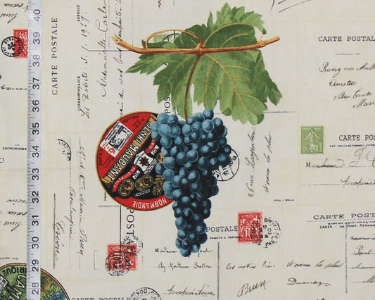 French grape table runner 60"