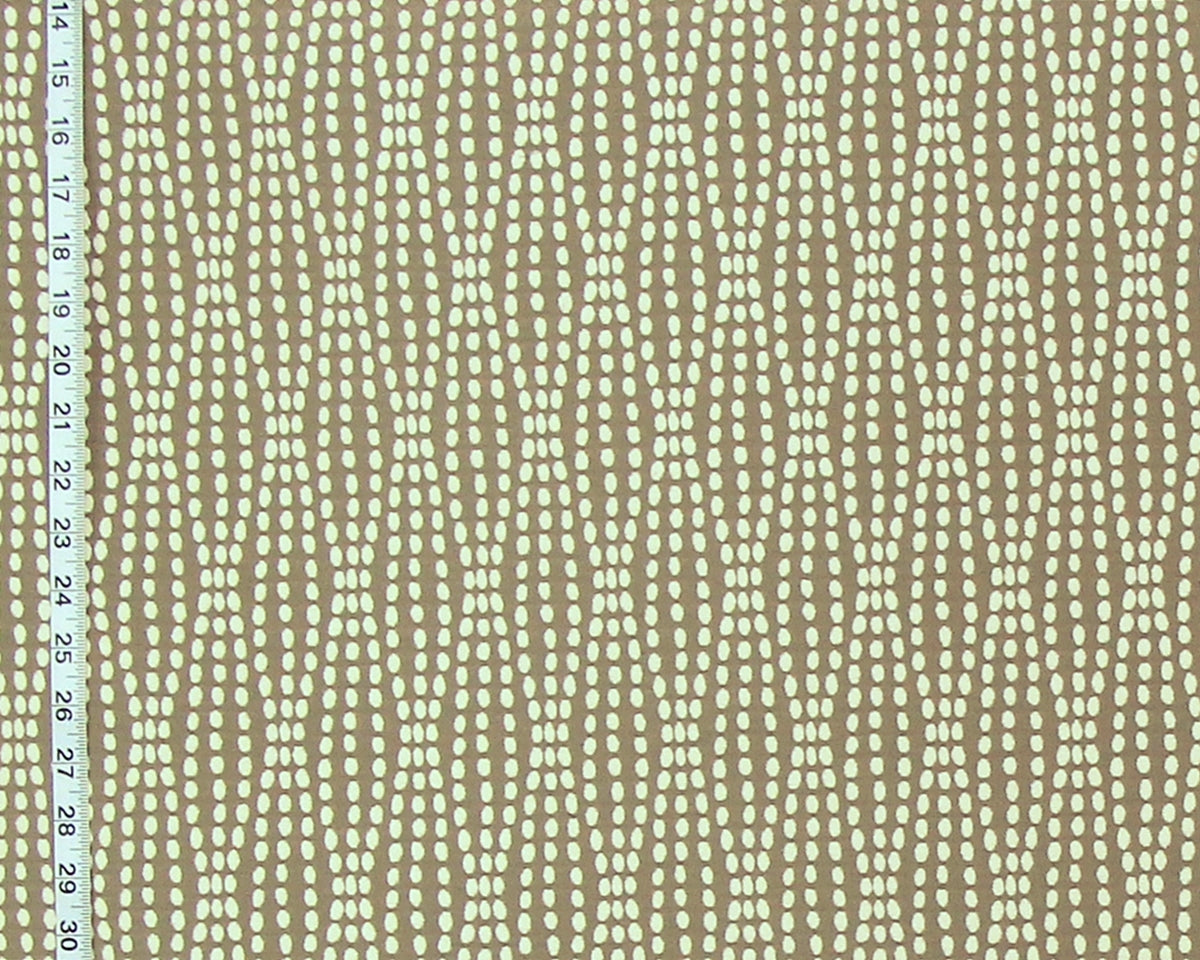 Taupe Grey dotted fabric upholstery geometric