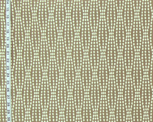 Taupe Grey dotted fabric upholstery geometric