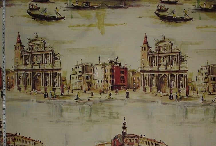 Venice Fabric Antique Italian Painting