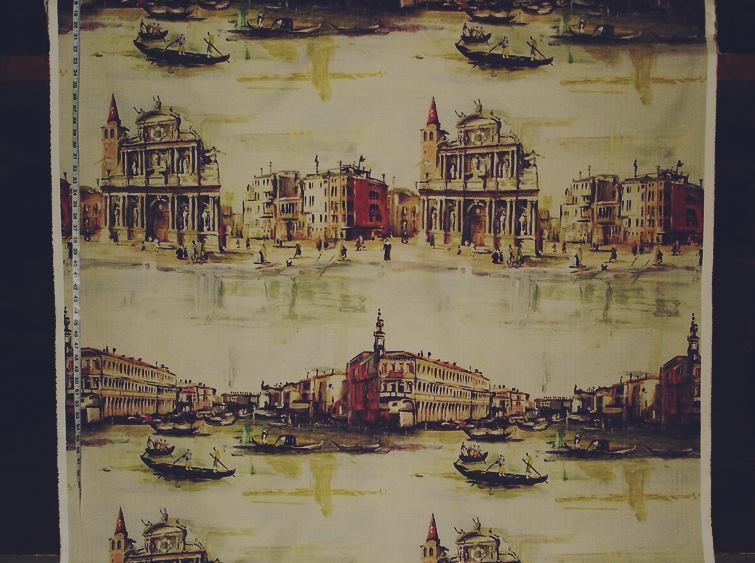 Venice Fabric Antique Italian Painting