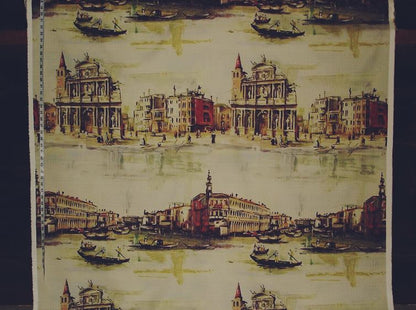 Venice Fabric Antique Italian Painting