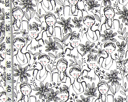 French girl fabric