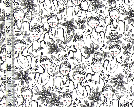 French girl fabric