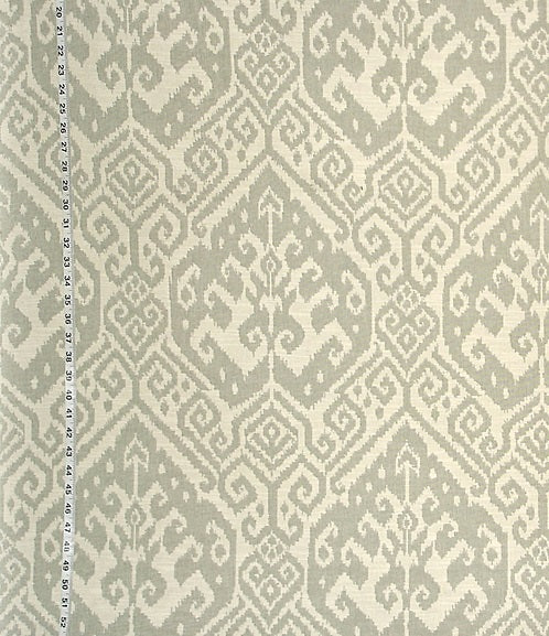 Ikat Fabric Grey Green Ethnic Upholstery Material