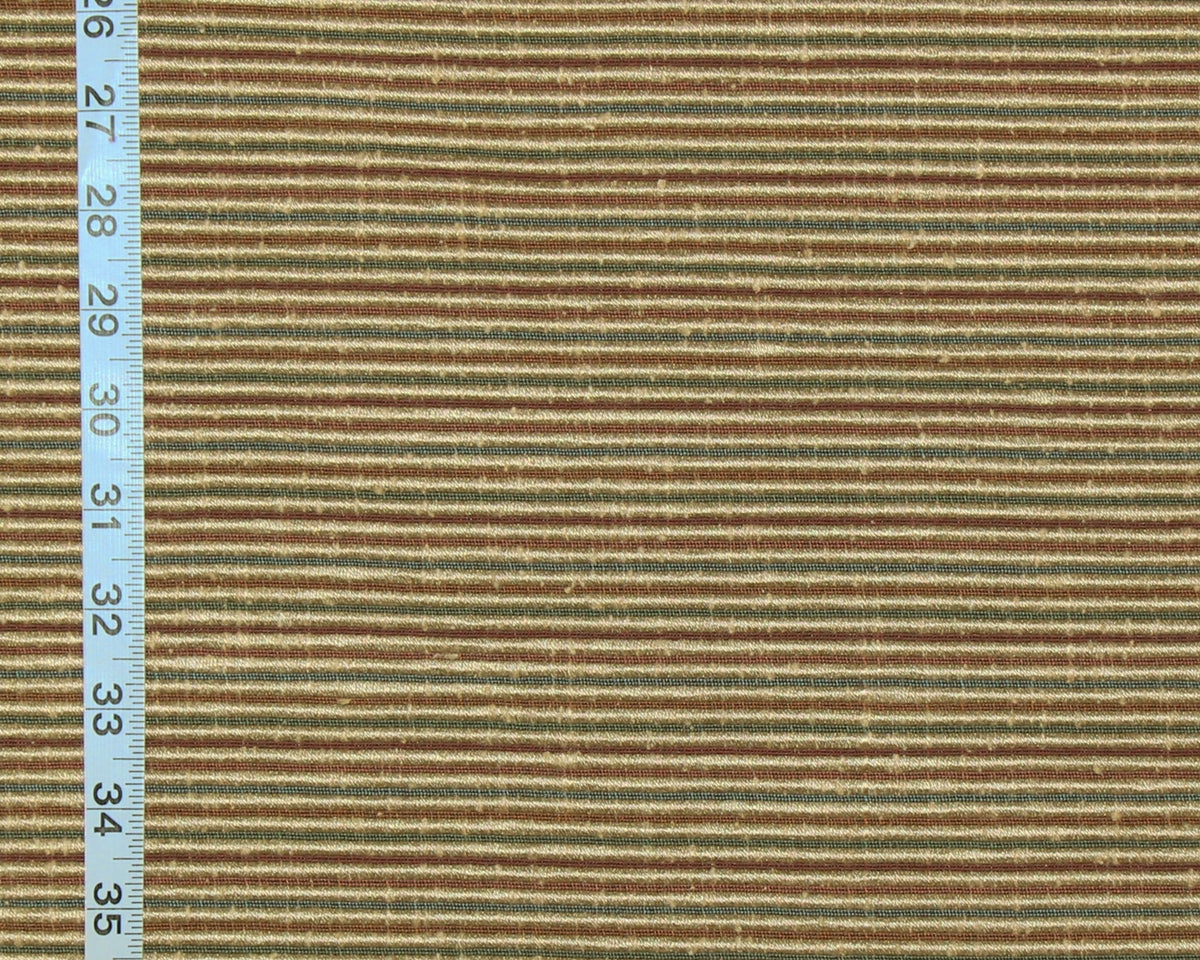 Clarence House fabric striped upholstery Siam