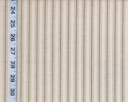 Brown ticking stripe fabric ombred