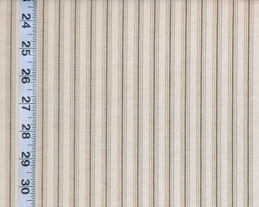 Brown ticking stripe fabric ombred