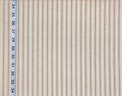 Brown ticking stripe fabric ombred