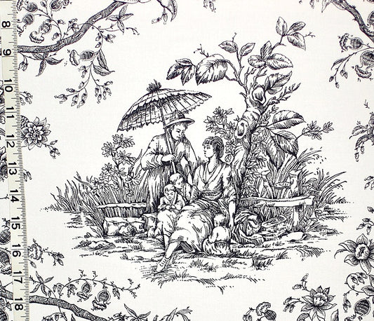 Schumacher Fabric Oriental Toile Chinoiserie 