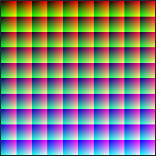 100 million pixels of color
