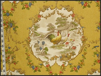 chicken toile fabric