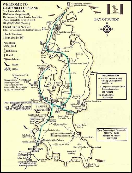 Map of Campobello Island