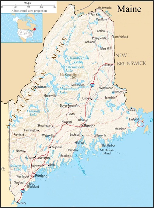 Map of Maine