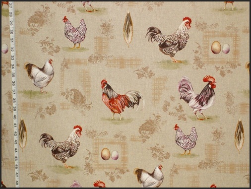 FRENCH ROOSTER and EGG FABRIC