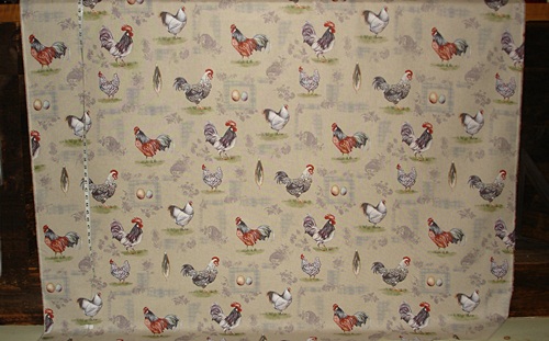 FRENCH ROOSTER and EGG FABRIC