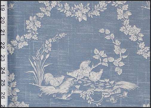 PIERRE DEUX ROOSTER CHICKEN TOILE FABRIC