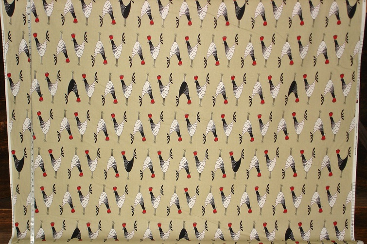 PREMIER FABRICS FUNKY ROOSTER FABRIC