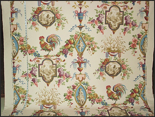 SCHUMACHER ROOSTER TOILE FABRIC