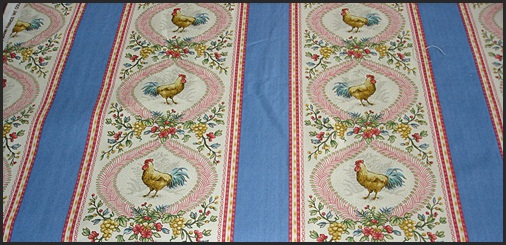 French Provence Rooster Fabric