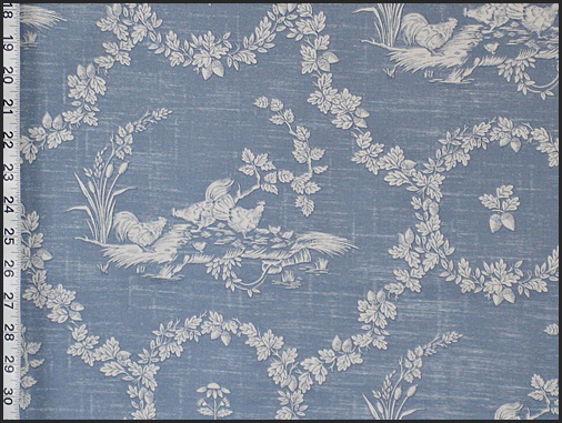 PIERRE DEUX ROOSTER CHICKEN TOILE FABRIC
