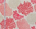 Red coral fabric pink salmon orange ocean