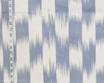 Denim blue ikat fabric Remnant- 45"