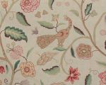 Greeff Apsley Vine fabric peacock colonial 2yd, 30"