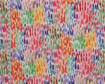 Watercolor paint brush fabric Remanant-26"