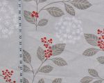 Mid-century Scandinavian flower fabric Remnant- 22"
