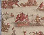 Schumacher toile fabric historical naval 24"
