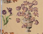 Schumacher fabric Tulipiers tulip vases Remnant- 35"