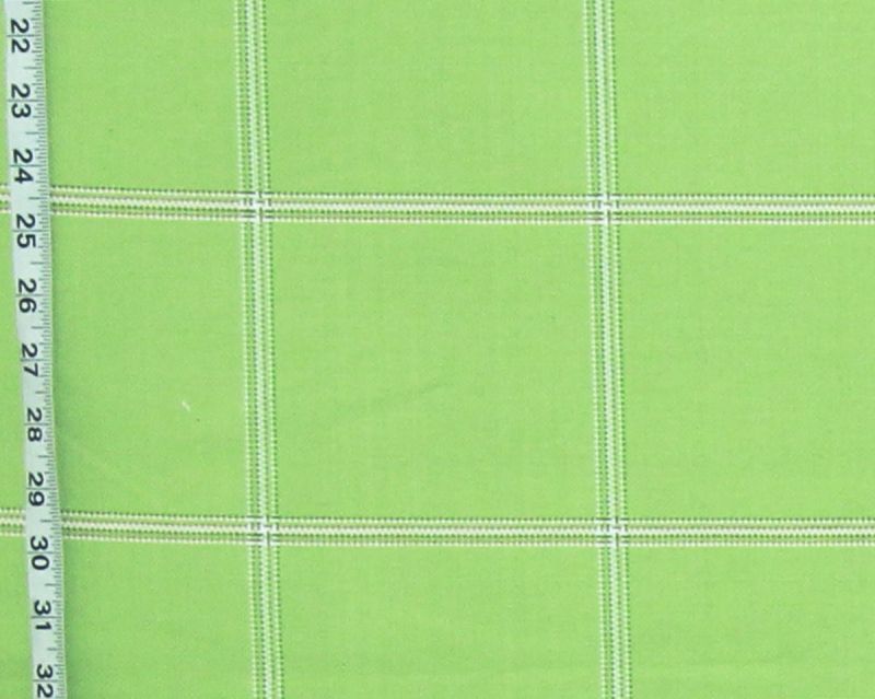 LIME GREEN WINDOWPANE PLAID UPHOLSTERY FABRIC