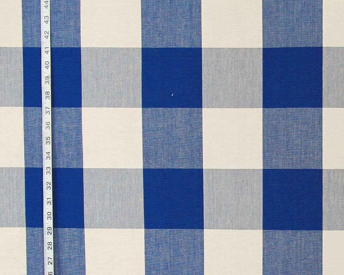 BLUE BUFFALO CHECK FABRIC