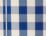 4" large blue Buffalo check fabric- LK-3170/17- Lapis