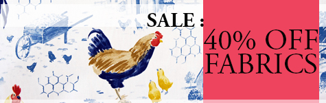 Sale 40% off discount fabric home dec