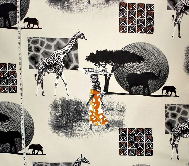 AFRICAN ANIMAL FABRIC ETHNIC PATTERNS