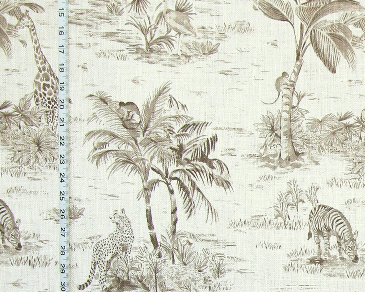 AFRICAN ANIMAL TOILE FABRIC