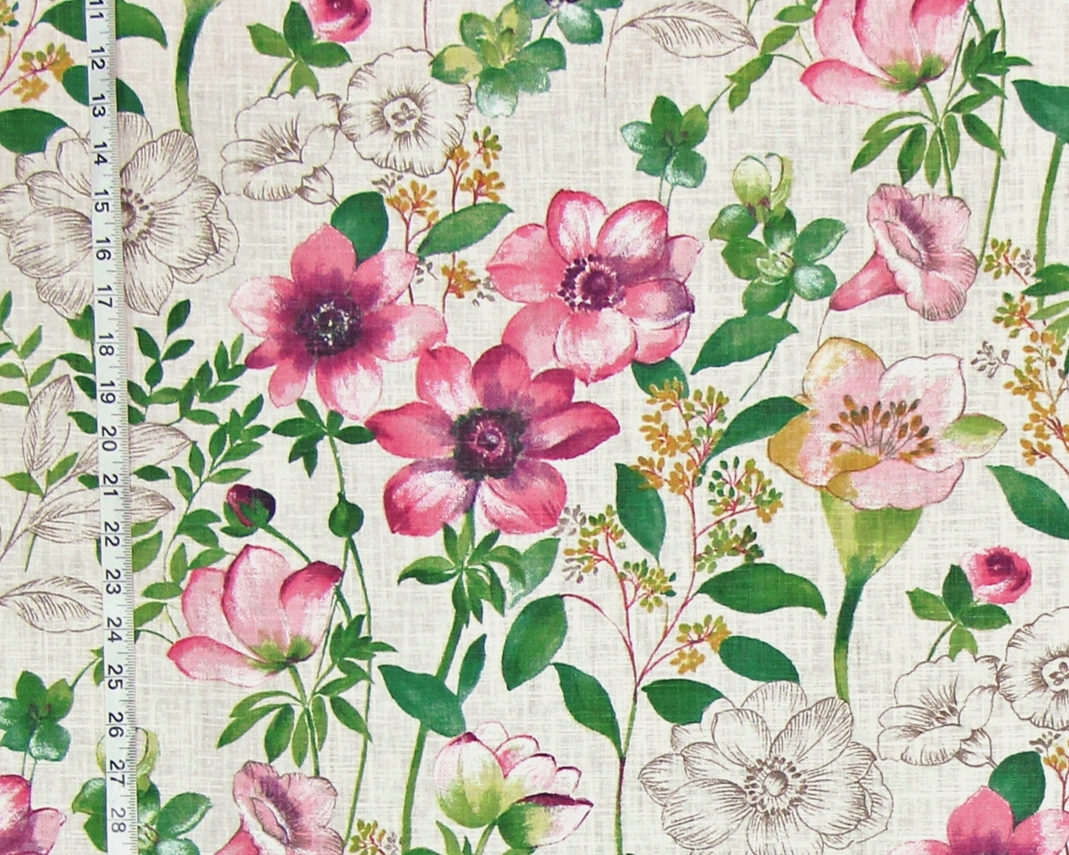 ANEMONE MEADOW FLORAL FABRIC