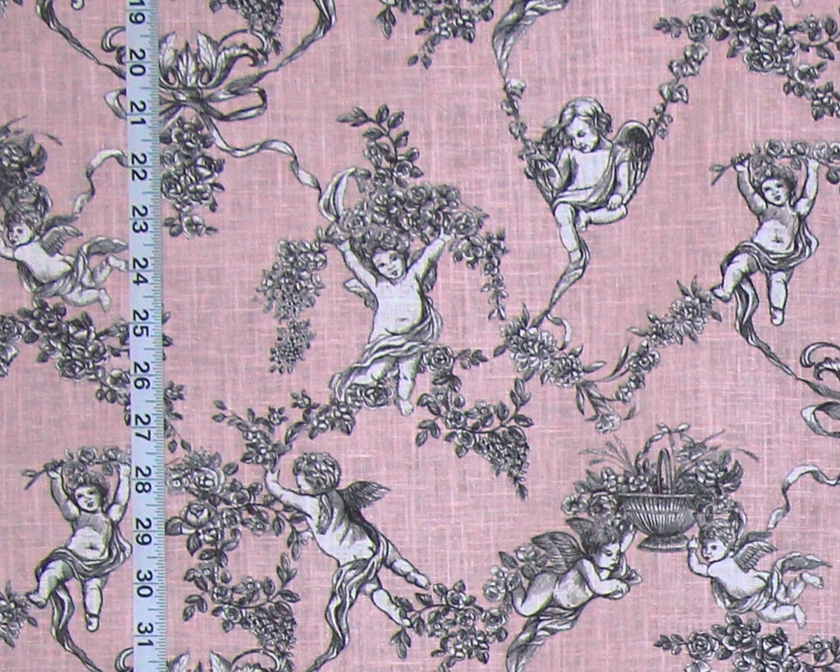 PINK ANGEL TOILE FABRIC