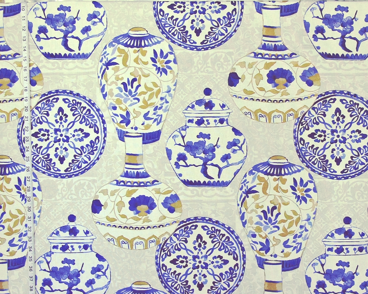 BLUE PORCELAIN FABRIC