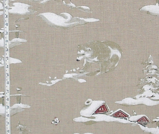 POLAR BEAR SNOWDROP FABRIC