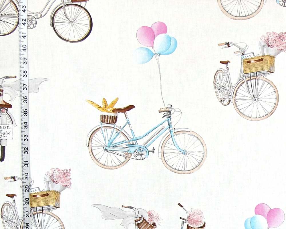 Paris Bicycle Fabric