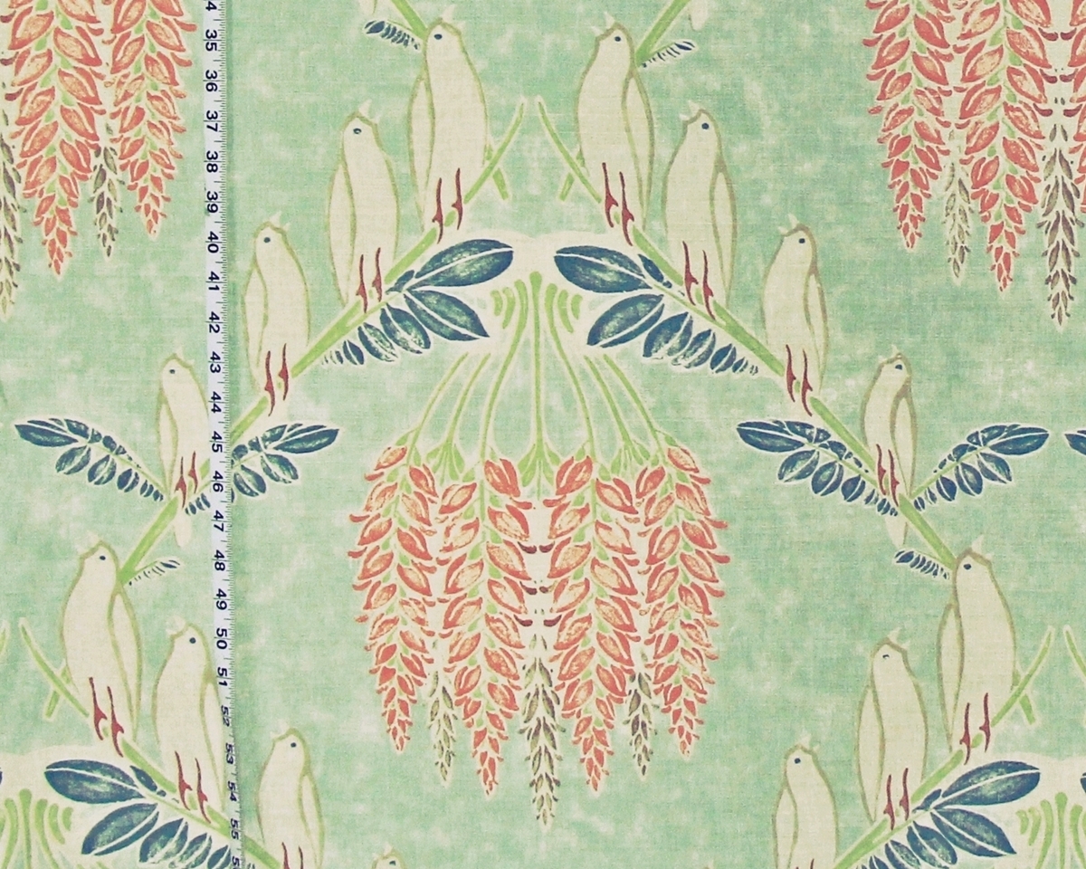 ACQUITAINE BLUE BIRD FABRIC