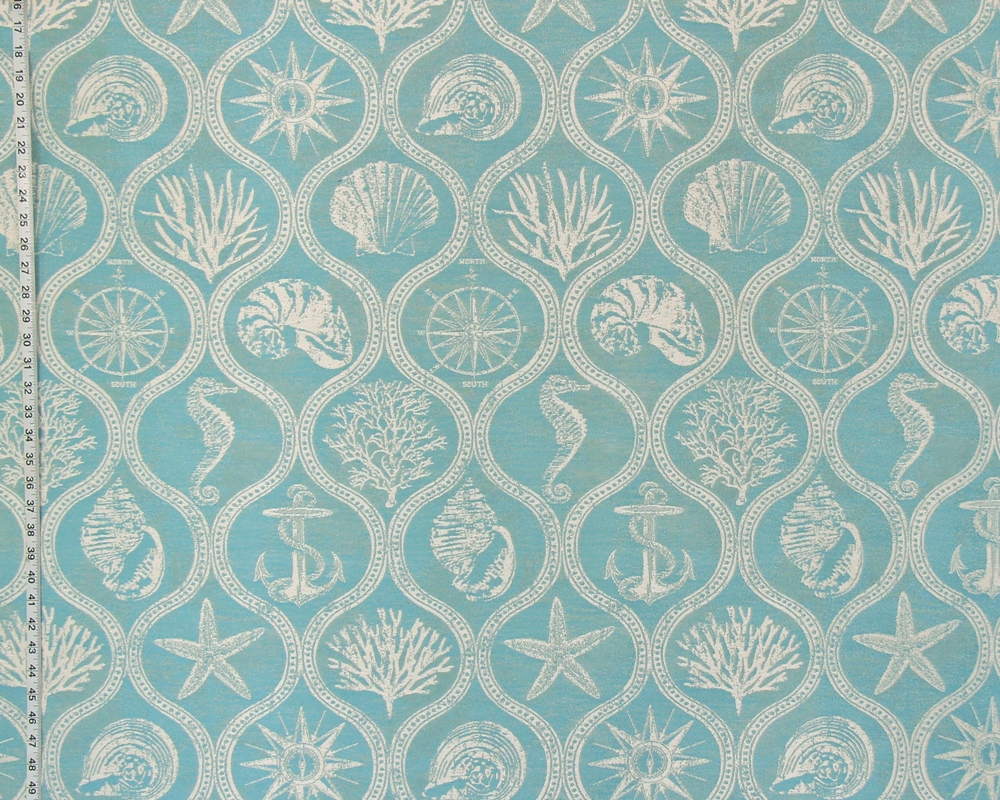 Blue Outdoor Ocean Fabric