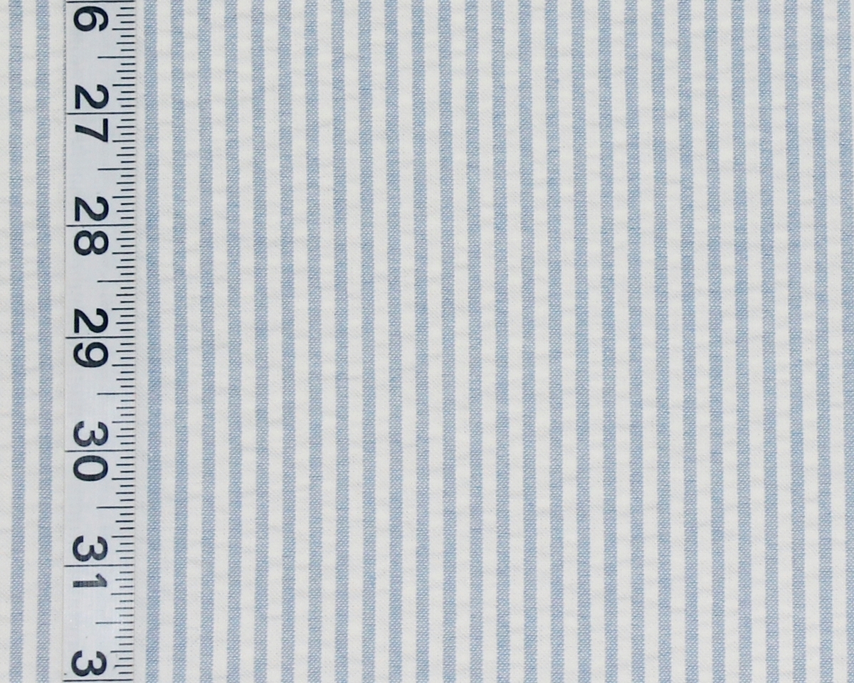 BLUE SEERSUCKER FABRIC