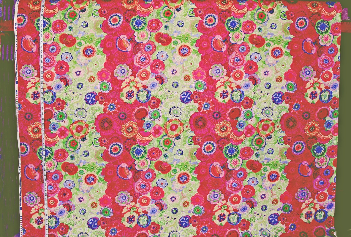 BOHO FLORAL FABRIC IN RED, PINK, and PURPLE