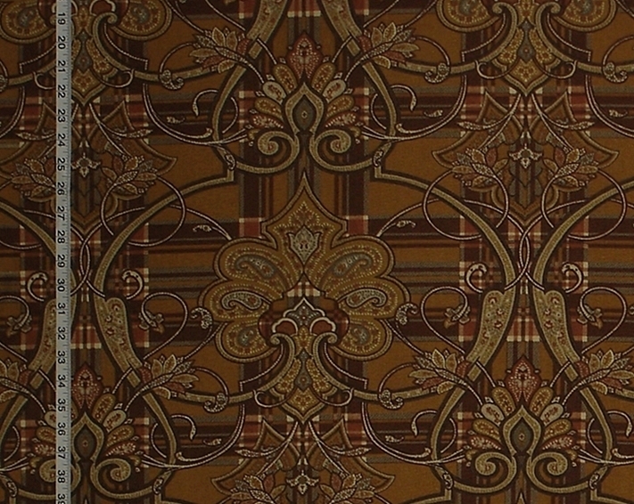 Paisley Plaid Fabric