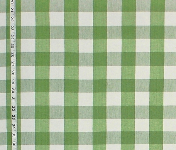 LIME GREEN BUFFALO CHECK FABRIC