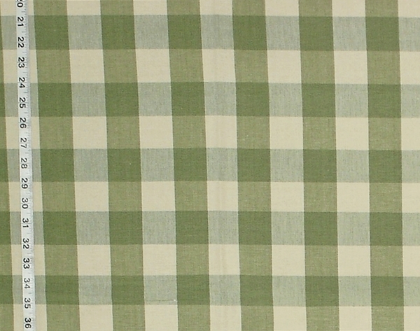 SAGE GREEN BUFFALO CHECK FABRIC